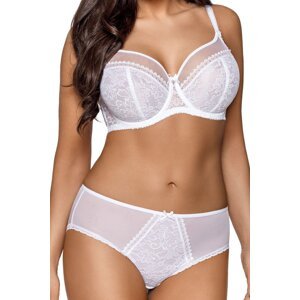 Nevystužená podprsenka Ava Lingerie 1396 Crystal Biela 105D