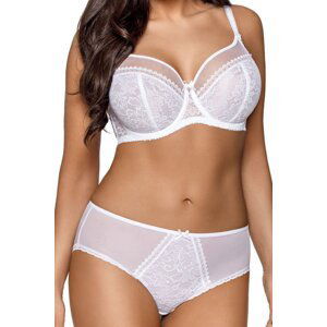 Nevystužená podprsenka Ava Lingerie 1396 Crystal Biela 75D