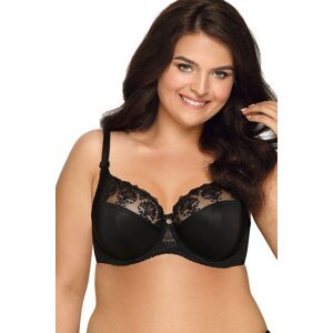 Nevystužená podprsenka Ava Lingerie 1922 Freesia Čierna 80G