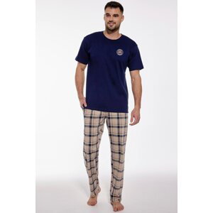 Pánske pyžamo Cornette Canada - bavlna Tmavomodrá S