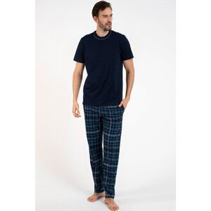 Pánske pyžamo Italian Fashion Ruben - bavlna Tmavomodrá L