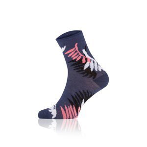 Dámske ponožky Italian Fashion S144D Aloe Tmavomodrá - ružová 39-41