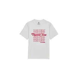 Converse Men´s Renew Graphic T-Shirt-L biele 10019649-A02-L