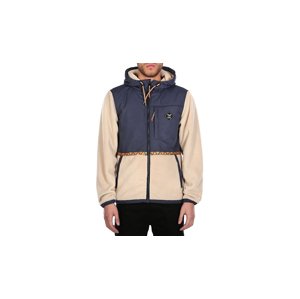 IrieDaily On Top Hood Jacket Navy svetlohnedé 910D119-350