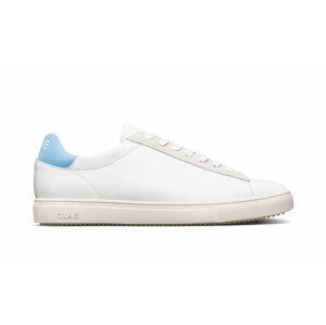 Clae Bradley White Milled Leather Blue biele CLA20ABR03-WMB