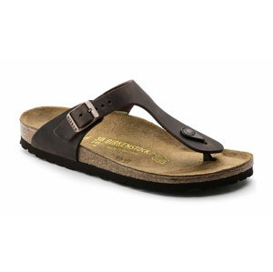 Birkenstock Gizeh NU Oiled Habana Narrow Fit-5 hnedé 743833-5