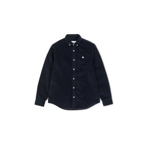 Carhartt WIP Madison Cord Shirt L/S Dark Navy/Wax-XL modré I025247_1C_90-XL