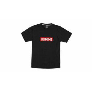 Chrome Industries Horizontal Red Logo Tee XL čierne AP-458-BKRD-NA-XL