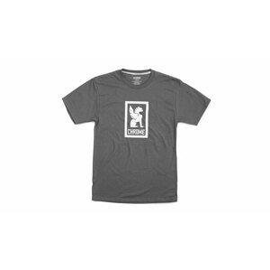 Chrome Industries Vertical Border Logo Tee šedé AP-460-BKWH-NA