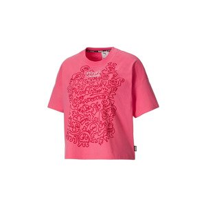 Puma x Mr Doodle Women´s Loose Tee ružové 530659-81