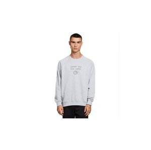 Dedicated Sweatshirt Malmoe Local Planet Grey Melange-XL šedé 18338-XL