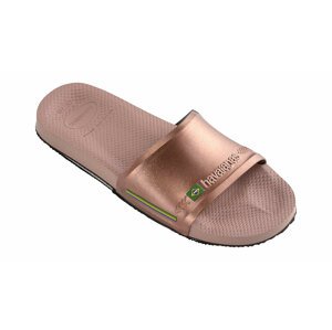 Havaianas Slide Brasil Crocus Rose/Gloden Blush hnedé H4142616-6459