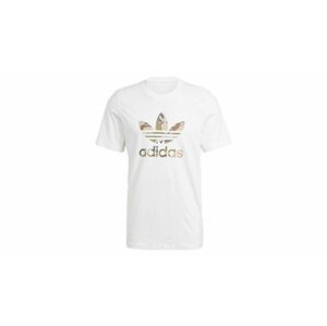 adidas Camo Trefoil T-Shirt White/Wild Pine Mel/Multicolor-S biele GN1855-S