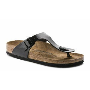 Birkenstock Gizeh BF Patent Black Narrow Fit-5 čierne 43663-5