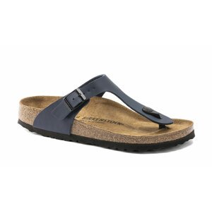 Birkenstock Gizeh Birko-Flor Narrow Fit modré 143623