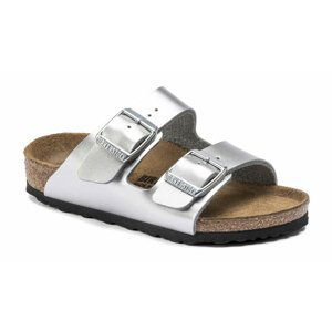 Birkenstock Arizona BF Mettalic Junior Regular šedé 1019147