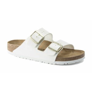 Birkenstock Arizona BF Patent White Regular Fit biele 1005293