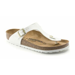 Birkenstock Gizeh BF Patent White Regular Fit-4.5 biele 1005299-4.5