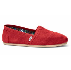 Toms Alpargatas W Red Canvas červené 10000874