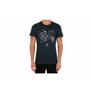 IrieDaily Bikeplosion Tee-M modré 110D392-340-M