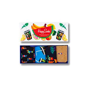 Happy Socks 4-Pack Healthy Lifestyle Socks Gift Set-S-M (36-40) farebné XHEL09-0200-S-M (36-40)
