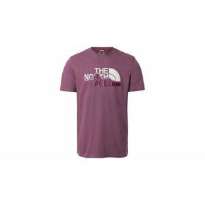 The North Face M S/S Mountain Line Tee -XL červené NF00A3G20H5-XL