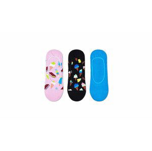 Happy Socks 3-Pack Ice Cream Liner Sock-S-M (36-40) farebné ICE18-3300-S-M (36-40)