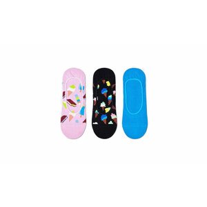 Happy Socks 3-Pack Ice Cream Liner Sock-M-L (41-46) farebné ICE18-3300-M-L (41-46)