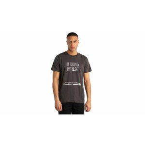 Dedicated T-shirt Stockholm Doing My Best Charcoal x CDR hnedé 18027