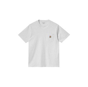 Carhartt WIP S/S Pocket Ash Heather-XL šedé I022091_482_XX-XL