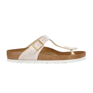 Birkenstock Gizeh BF Shiny Snake Cream-3.5 čierne 847431-3.5