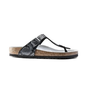 Birkenstock Gizeh MF Python Black čierne 1016888