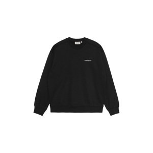 Carhartt WIP W Carhartt Script Sweatshirt Black čierne I025343_0D2_XX