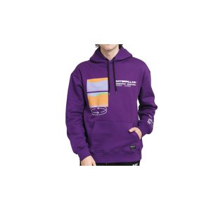 Caterpillar Fashion Pocket Hoodie Purple M fialové 2910521-PRL-M