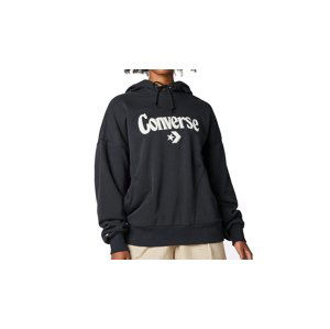 Converse Oversized Fleece Hoodie čierne 10022349-A02