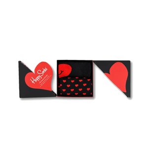 Happy Socks I Heart You Socks Gift Set 2-Pack čierne XVAL02-9350