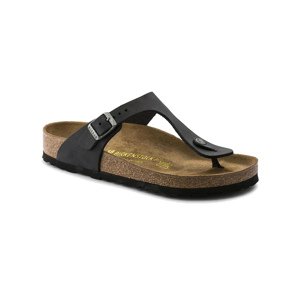 Birkenstock Gizeh Oiled Leather Black Regular Fit 9.5 čierne 845251-9.5