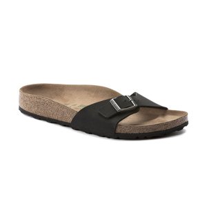 Birkenstock Madrid Vegan Birko-Flor Nubuck Regular Fit čierne 1019969