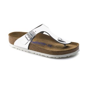 Birkenstock Gizeh Soft Footbed Natural Leather Narrow Fit šedé 1003675