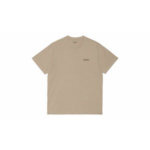 Carhartt WIP S/S Script Embroidery T-Shirt Wall S svetlohnedé I025778_AW_XX-S