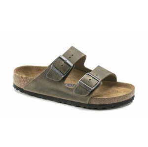 Birkenstock Arizona FL WB Faded Khaki Narrow Fit-5 hnedé 1019377-5