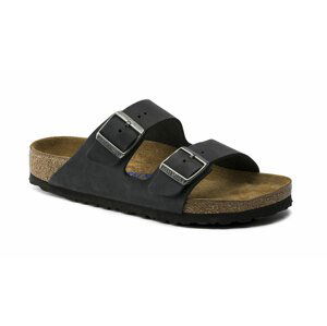 Birkenstock Arizona NU Oiled SFB Black Narrow Fit-8 čierne 752483-8