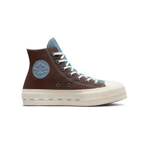 Converse Chuck Taylor All Star Lift Platform Crafted Canvas hnedé 572708C