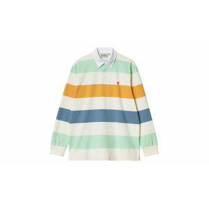 Carhartt WIP Hooded L/S Henwick Rugby Shirt Henwick Stripe wax M farebné I030063_0OI_XX-M