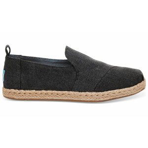 Toms Alpargatas Black Washed Canvas Deconstructed čierne 10009834