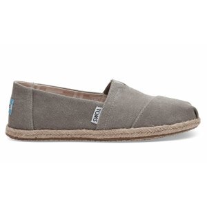 Toms Drizzle Grey Washed Canvas Alpargata-3.5UK šedé 10009754-3.5UK