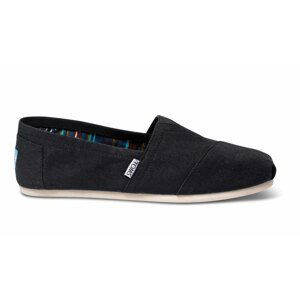 Toms Black Canvas Alpargatas-9UK šedé 10000862-9UK