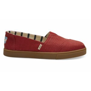 Toms Red Canvas Women's Cupsole Alpargatas červené 10013473