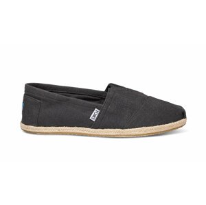 Toms Classic Linen Black Canvas modré 10008356