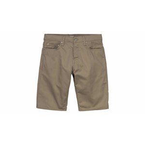 Carhartt WIP Klondike Short Leather rinsed-32 svetlohnedé 1026499_8Y_02-32